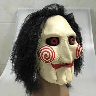 MÁSCARA LATÉX REALISTA HALLOWEEN JIGSAW JOGOS MORTAIS ADULTO - NiponCosplay