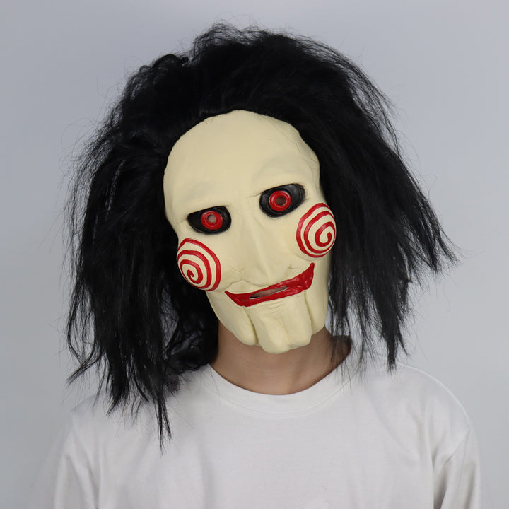 MÁSCARA LATÉX REALISTA HALLOWEEN JIGSAW JOGOS MORTAIS ADULTO - NiponCosplay