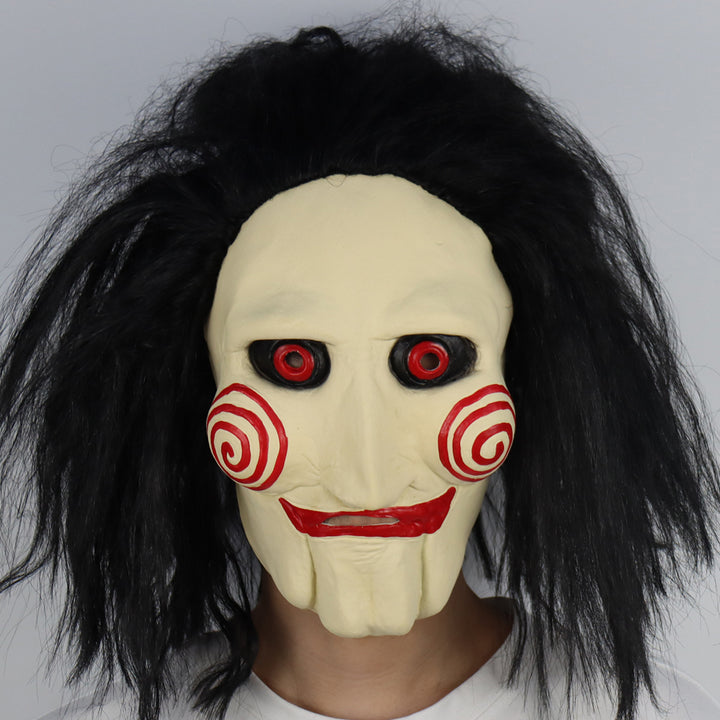 MÁSCARA LATÉX REALISTA HALLOWEEN JIGSAW JOGOS MORTAIS ADULTO - NiponCosplay