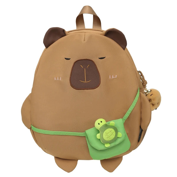 Mochila Escolar Capivara 3D Fofa Kawaii