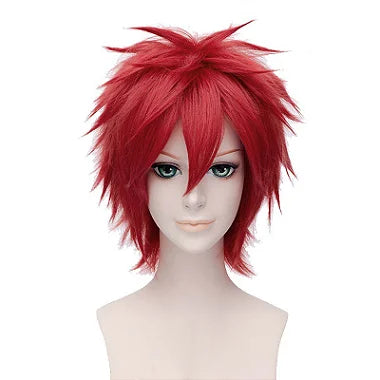 PERUCA COSPLAY CARNAVAL HALLOWEEN 35 CM GAARA PAIN - NiponCosplay